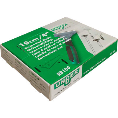 Unger® 4" lames en acier inoxydable de rechange, 10 Pack - RB100
