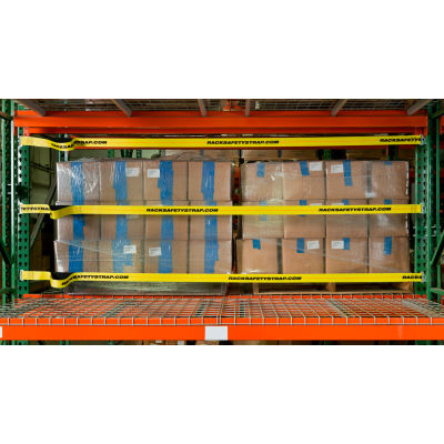 Adrian's Safety Solutions Rack Safety Strap For 96" Bay, Standard Attachment, 0.80 lbs., Yellow