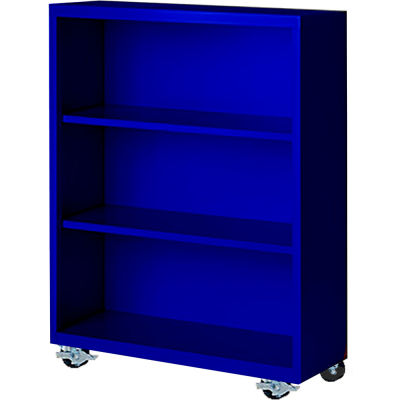 Bibliothèque Steel Cabinets USA, assemblée, 36"L x 18"P x 45"H, Bleu