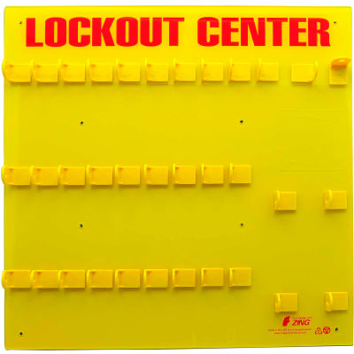 ZING RecycLockout Lockout Station, 28 Padlock, Unstocked, 7116E