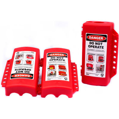 ZING RecycLockout Lockout Tagout, Universal Forklift-Valve-Plug Lockout, 7294