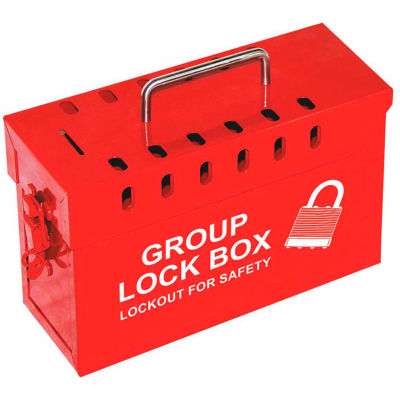 ZING Red Group Lock Box, 7299R-ONU