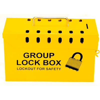 ZING Yellow Group Lock Box, 7299Y-ONU