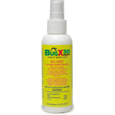 CoreTex® Bug X 30 12651 Insect Repellent, 30 % DEET, 4oz Pump Spray Bottle, 1-Bottle - Qté par paquet : 12