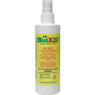CoreTex® Bug X 30 12656 Insect Repellent, 30 % DEET, 8oz Pump Spray Bottle, 1-Bottle - Qté par paquet : 12