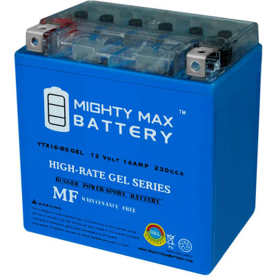 Mighty Max Battery YTX16 12V 14AH / 230CCA GEL Battery | B3091375 ...