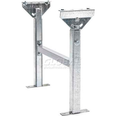 Adjustable H-Brace Support 18"W x 23"-38"H for UNEX® JRS Roller & SW Skatewheel Conveyors