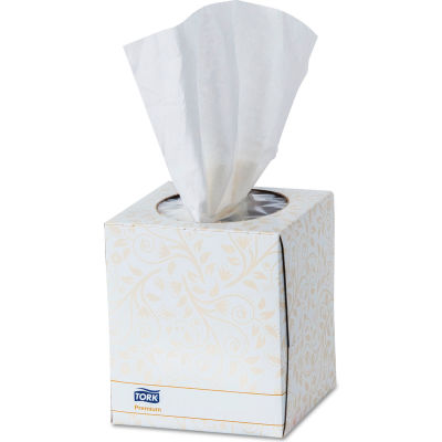 Tork Premium Facial Tissue, 2-Ply, White, 8" x 8", 94 Sheets/Box, 36/Case - TF6910A