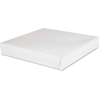 SCT® Boîtes à pizza Lock-Corner, 12"W x 12"D x 1-7/8"H, Blanc, 100/Carton