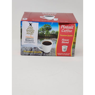 Mélange Pintail Coffee House, torréfaction moyenne, 12 tasses individuelles/boîte - Qté par paquet : 16