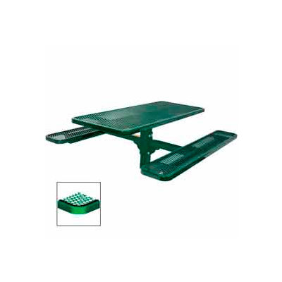 6' Single Pedestal Table, Inground, Diamond 72"W x 70"D - Green