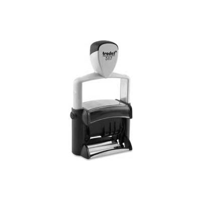 U.S. Stamp & Sign Trodat® Professional Message/Date Stamp, 12 Phrases, 2-1/4" x 3/8", Black