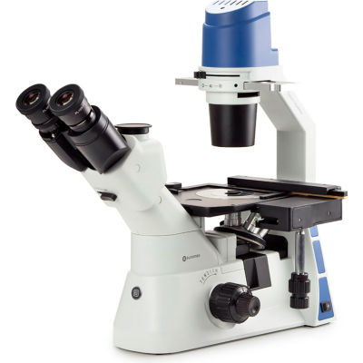 Euromex Microscope trinoculaire inversé avec étage mécanique PLPH 10/20/40x