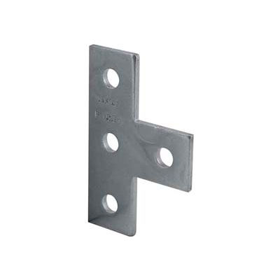 Strut Unistrut Channel 1-5/8" Tee plaque P1031eg, 4 trous, galvanisé - Qté par paquet : 25