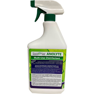 EnviroNize® Désinfectant multi-usage Anolyte, 946 ml avec pulvérisateur à gâchette - Qté par paquet : 6