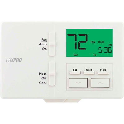 LUX basse tension Thermostat Programmable numérique 7-Day P711 - 1 stade chaleur 1 Cool 24 VAC - Qté par paquet : 8