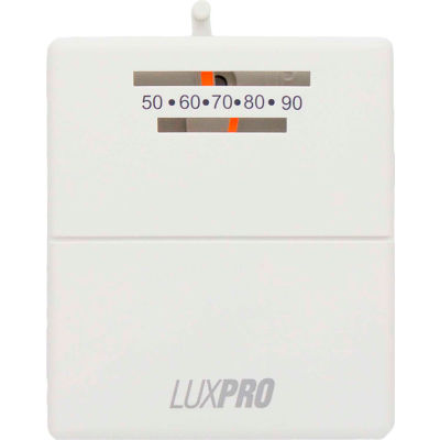 LUX Low Voltage Mechanical Non-Programmable Thermostat PSM30SA - 1 Stage  Heat 24 VAC - Pkg Qty 14 | B2257157 - GLOBALindustrial.ca