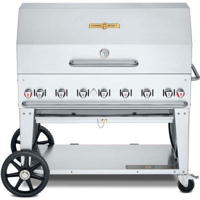 Crown Verity Mobile Outdoor Grill 48 « Roll Dome Package - 50 - 100 lb Réservoirs de propane