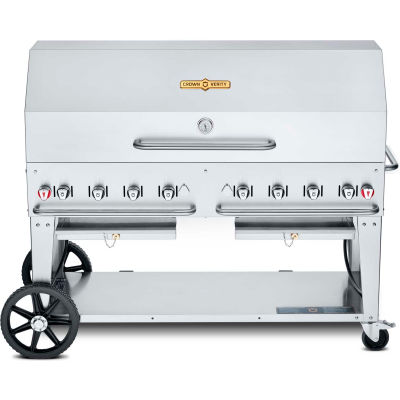 Crown Verity Mobile Outdoor Grill 60 « Single Roll Dome Package - Gaz naturel