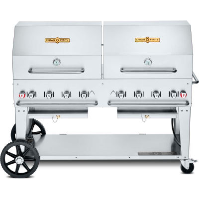 Crown Verity Mobile Outdoor Grill 60 « Roll Dome Package - Au propane