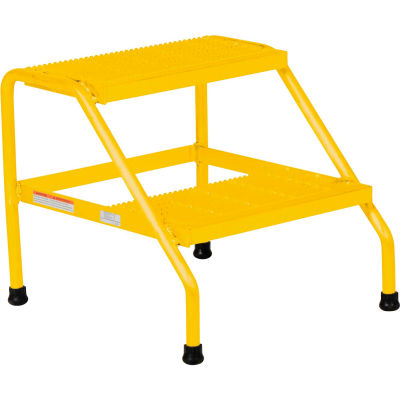 Stand jaune d'étape jaune d'aluminium - Étape 2 soudé - SSA-2W-Y