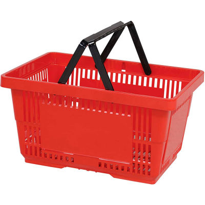 VersaCart® plastique panier 28 litres avec poignée en Nylon 206-28 L - rouge, qté par paquet : 12