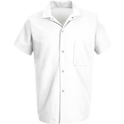 Chef cuisinier de conceptions chemise, blanc, 65 % Polyester/35 % coton, M