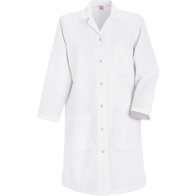 Pince-Front blouse Kap® rouge féminin, White, peignés de Poly/coton, L