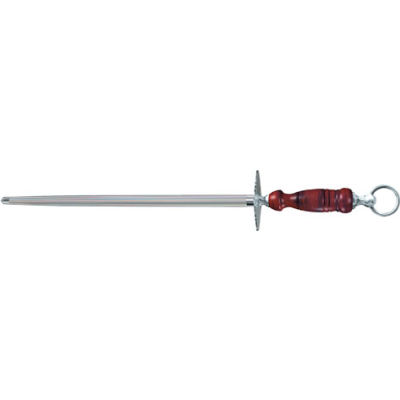 Victorinox 14 Steel Sharpener, Regular Cut, Round, Dark Wood Handle 40089