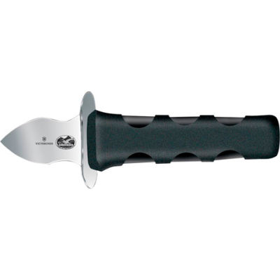 Victorinox Oyster Knife With Finger Guard, Black Fibrox Handle 44691