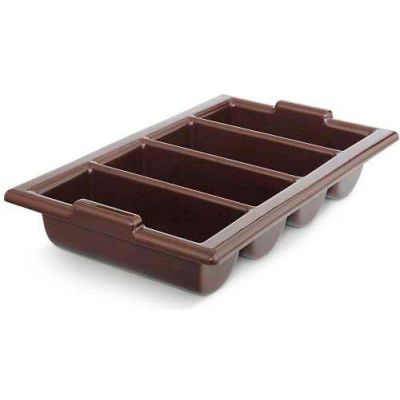 Vollrath® Traex Cutlery Box, 1375-01, Plastique, Chocolat - Qté par paquet : 12