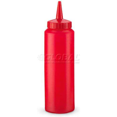 Vollrath® Traex Squeeze Dispenser, 2808-02, Simple Pointe, 8 Oz., Rouge - Qté par paquet : 12