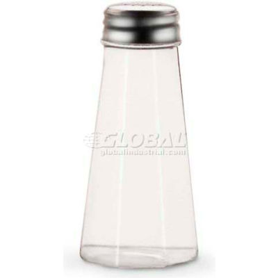 Vollrath® Traex Paneled Jar Salt & Pepper Shakers, 302-0, Stainless Top, 2 Oz - Qté par paquet : 72