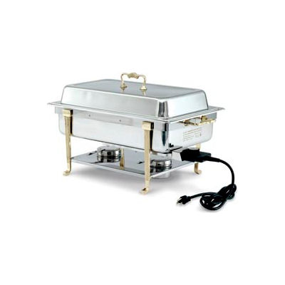 Vollrath® Brass Trim Electric Chafer - Short Side