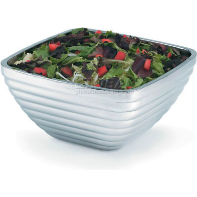 Vollrath® Stainless Steel Square Bowl - Double Wall Beehive 8.17 Qt - Pkg Qty 3