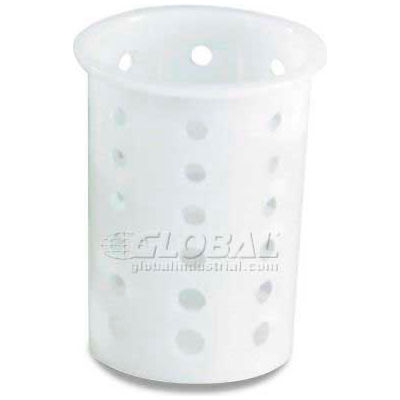 Vollrath® Traex Plastic Flatware Cylinder Storage System, 52643, 3-3/4 » Diamètre, Blanc - Qté par paquet : 12