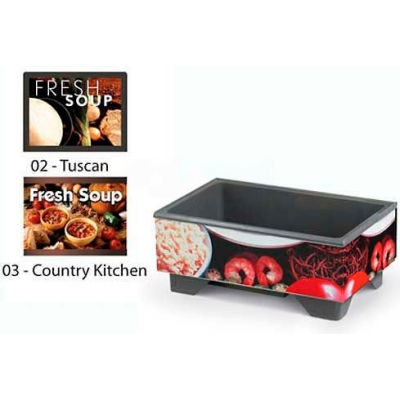 Vollrath® 72020003, Full-Size Soup Merchandiser Base W/ Country Graphic, 120 Volt