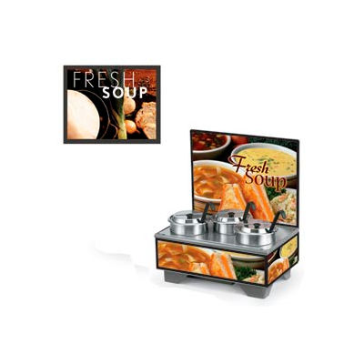 Vollrath® Cayenne®720201103, 4 Qt. Full Size Merchandisers with Menu Board - Tuscan