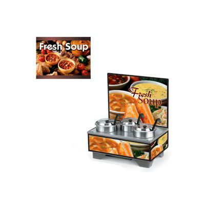 Vollrath® Cayenne® 720201103, 4 Qt. Full Size Merchandisers w/Menu Board Country Kitchen