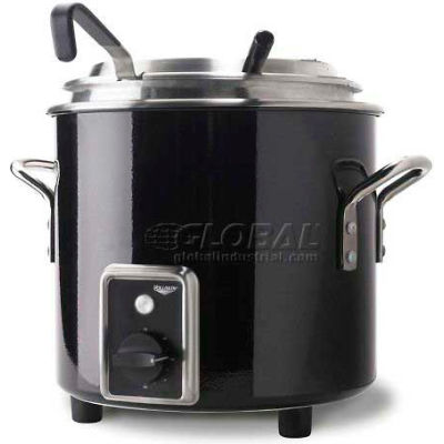 Vollrath® Retro Stock Pot Kettle Rethermalizer, 7217760, 7 Quart, Black Black Finish
