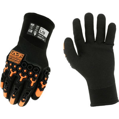 Mechanix Wear SpeedKnit M-Pact Gants de protection contre les chocs thermiques, noir, moyen, 12 paires/ pkg