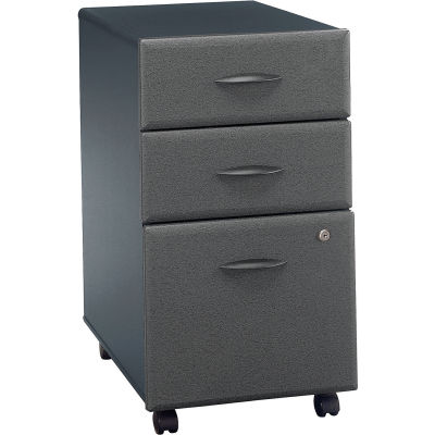 Bush Furniture Three Drawer File (Assembled) - Gray - Series A