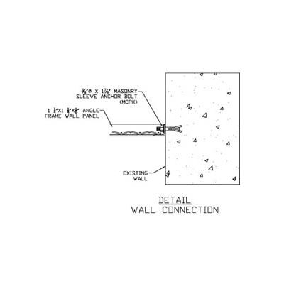 WireCrafters® mur d’ancrage, kit de connexion de maçonnerie, Qté 4