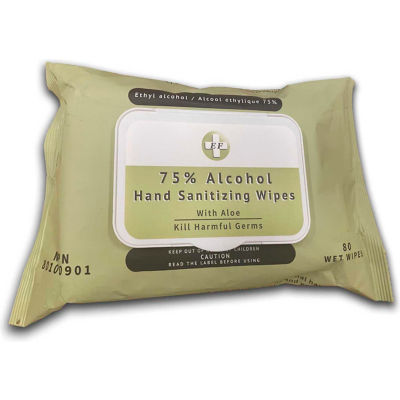 EF Sanitizer Wipes - 80 Wipes/Pack, 24 Packs/Case - Pkg Qty 24