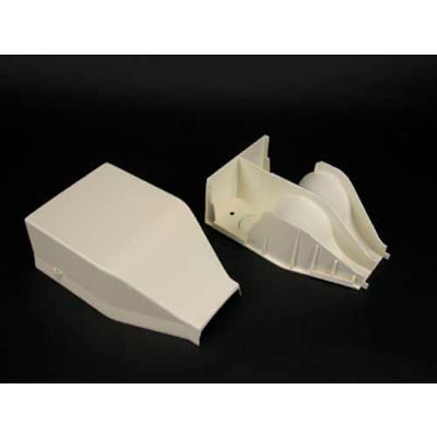 Wiremold 2310DFO FiberReady Divided Entrance End Fitting, Ivory, 6-1/2"L