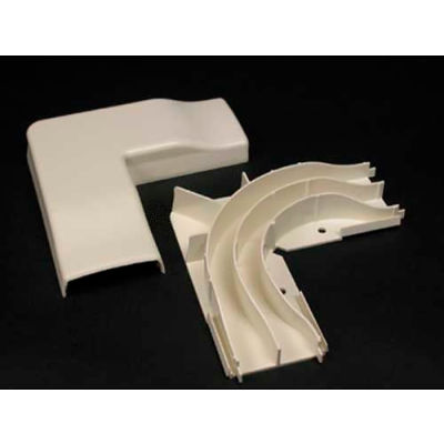 Wiremold 2311DFO-WH Divided FiberReady Flat Elbow, White, 5-1/2"L