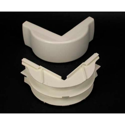 Wiremold 2318DFO-WH Divided FiberReady External Elbow, White, 5"L