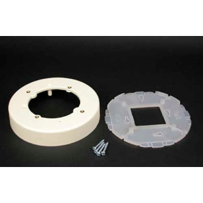 Wiremold 2337a-Wh Round Extension Box, Open Base, White