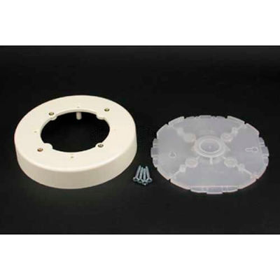 Wiremold 2338a-Wh Fixture Box, Solid Base, White
