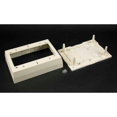 Wiremold 2348-3 3-Gang Deep Device Box, Ivory, 4-3/4"L
